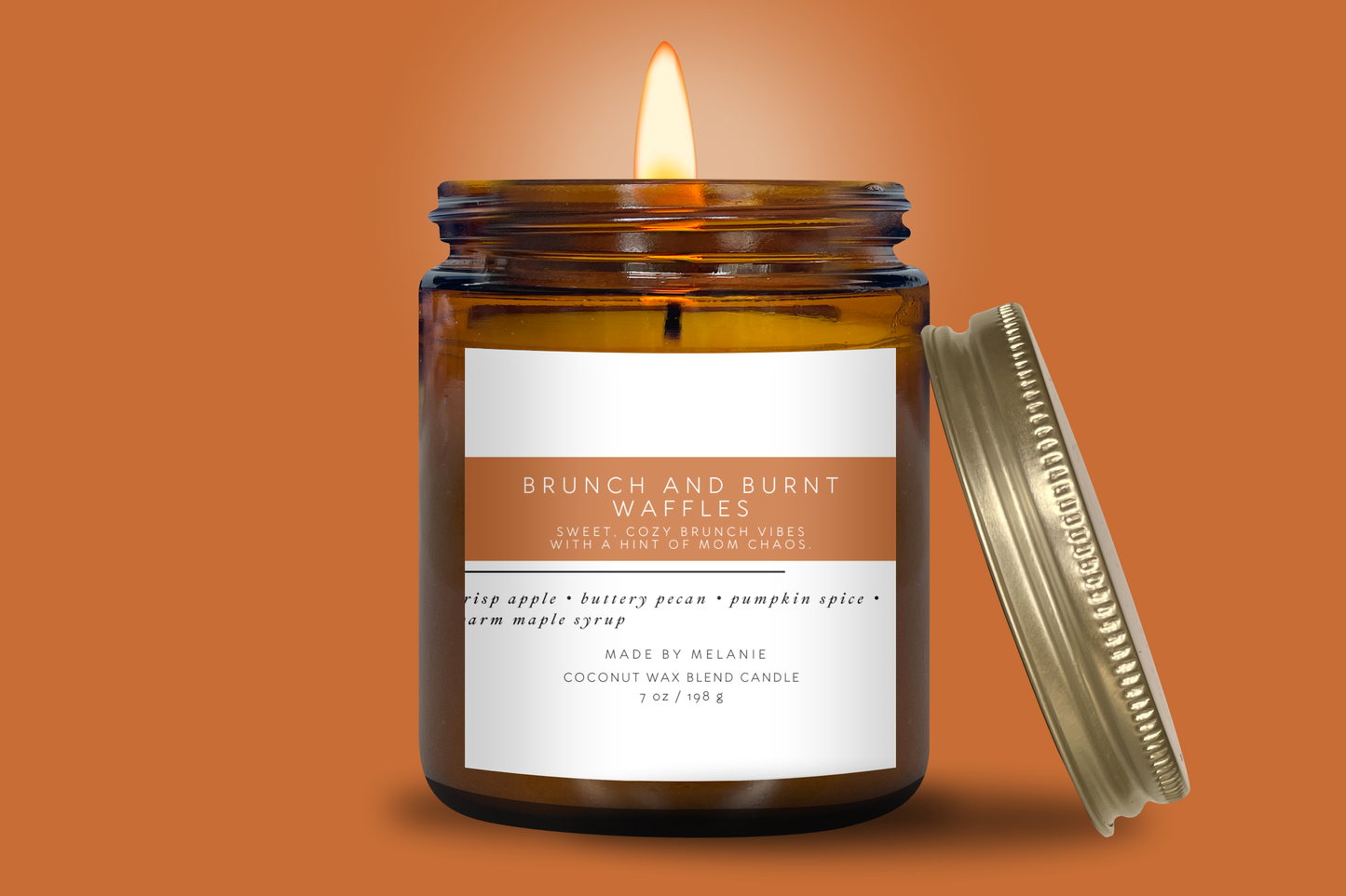 Brunch & Burnt Pancakes Mom Candle| Apple Pumpkin Pecan Waffles | Crisp Apple • Buttery Pecan • Pumpkin Spice • Warm Maple Syrup