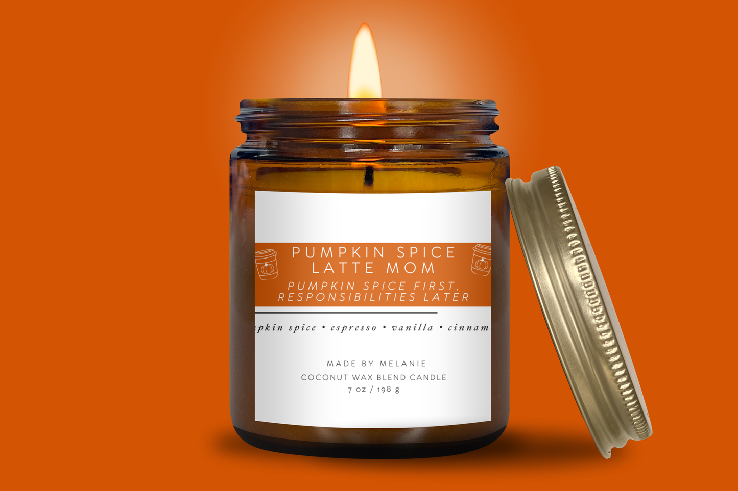 Pumpkin Spice Latte Mom Candle | Pumpkin Spice • Espresso • Vanilla • Cinnamon
