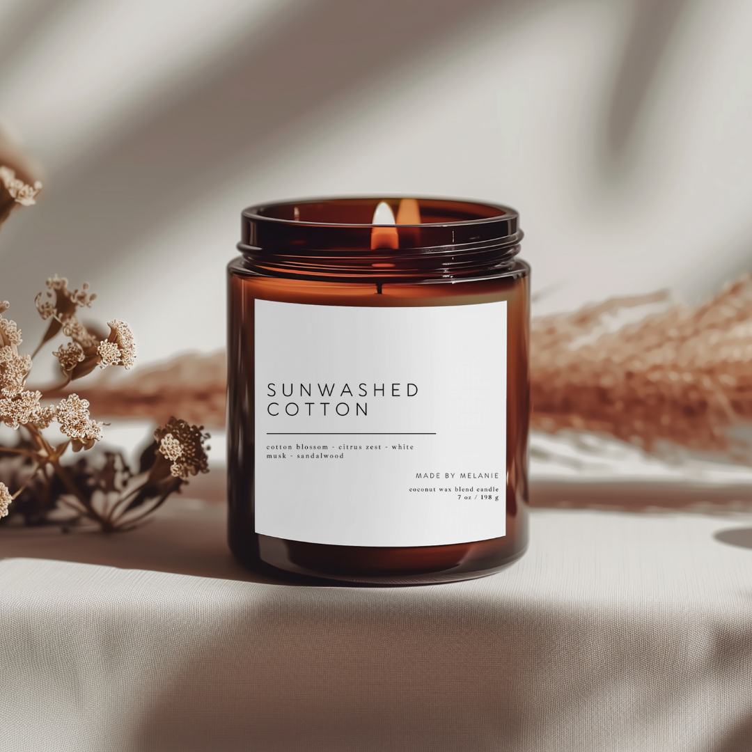 Sunwashed Cotton Candle