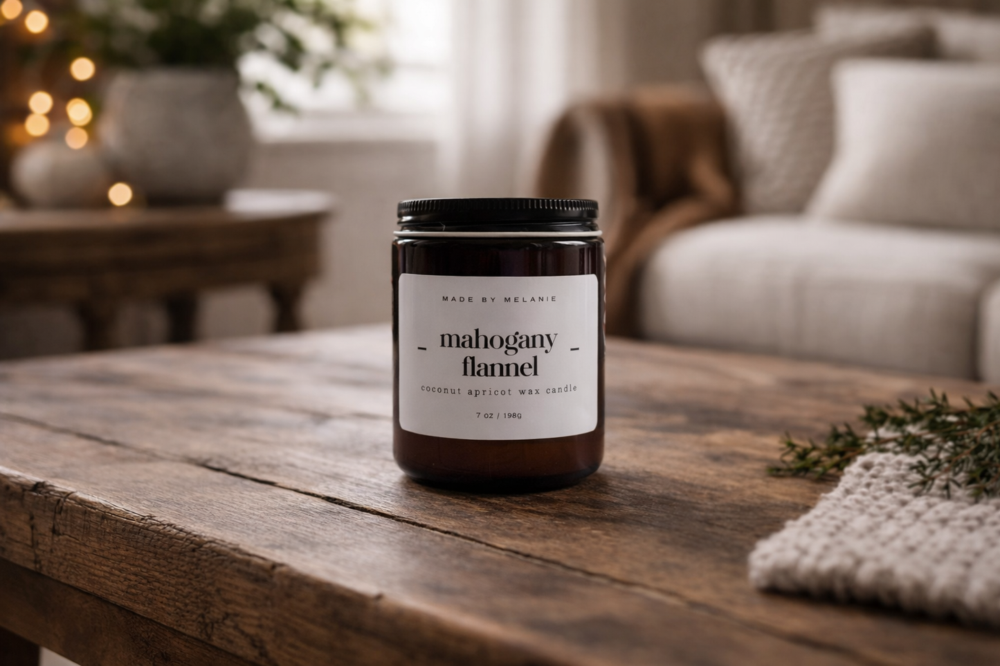 Mahogany Flannel Candle