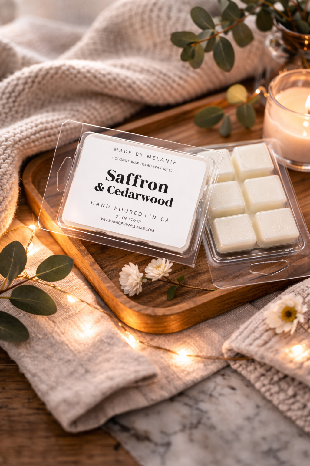 Saffron & Cedar Wood Wax Melt