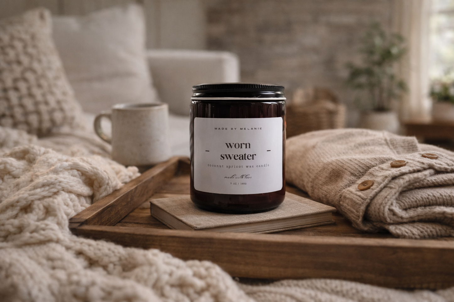 Worn Sweater Candle