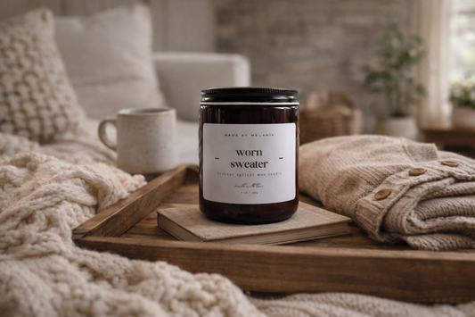 Worn Sweater Candle