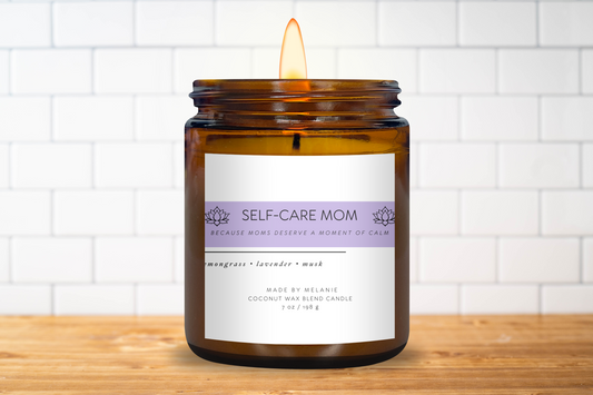 Self-Care Mom Candle | Lavender + Lemongrass