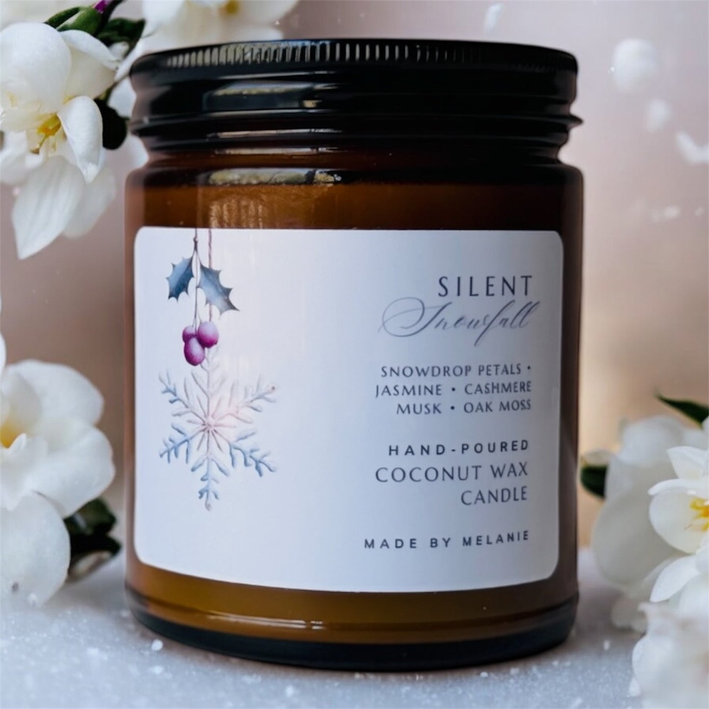 Silent Snowfall Candle | Snowdrop Petals • Jasmine • Oak Moss