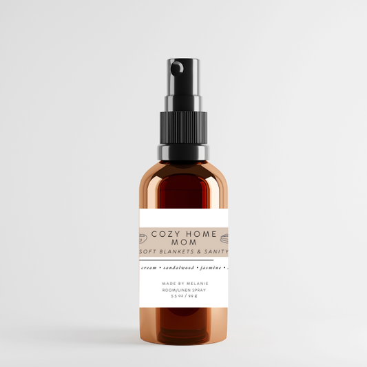 Cozy Home Mom Room/Linen Spray | Cozy Cashmere | Coconut Cream - Sandalwood - Jasmine - Amber